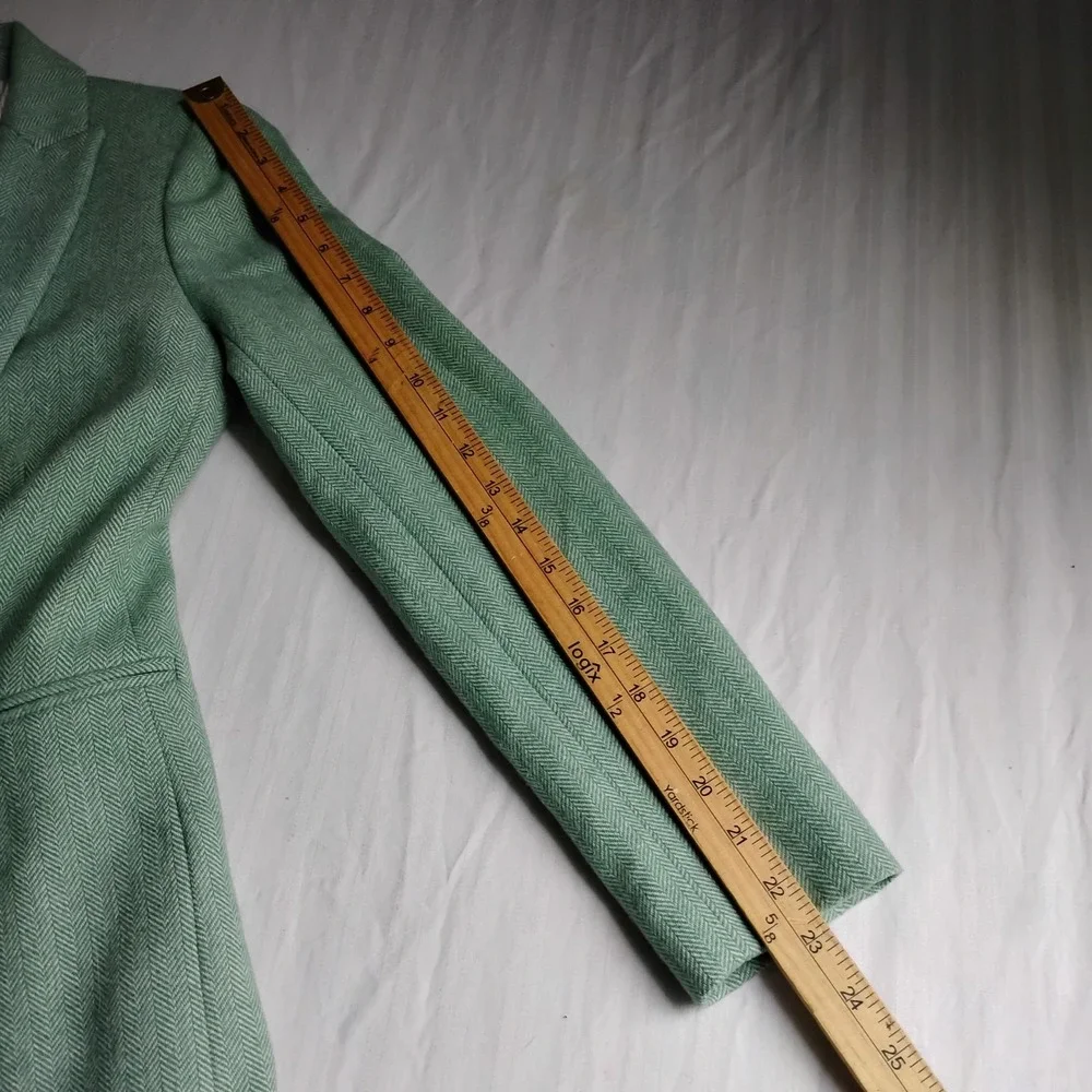 J. Crew Mint Green Tailored Single-Button Blazer